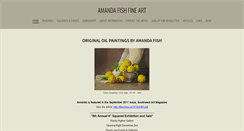 Desktop Screenshot of amandafishfineart.com