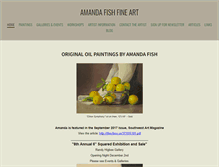 Tablet Screenshot of amandafishfineart.com